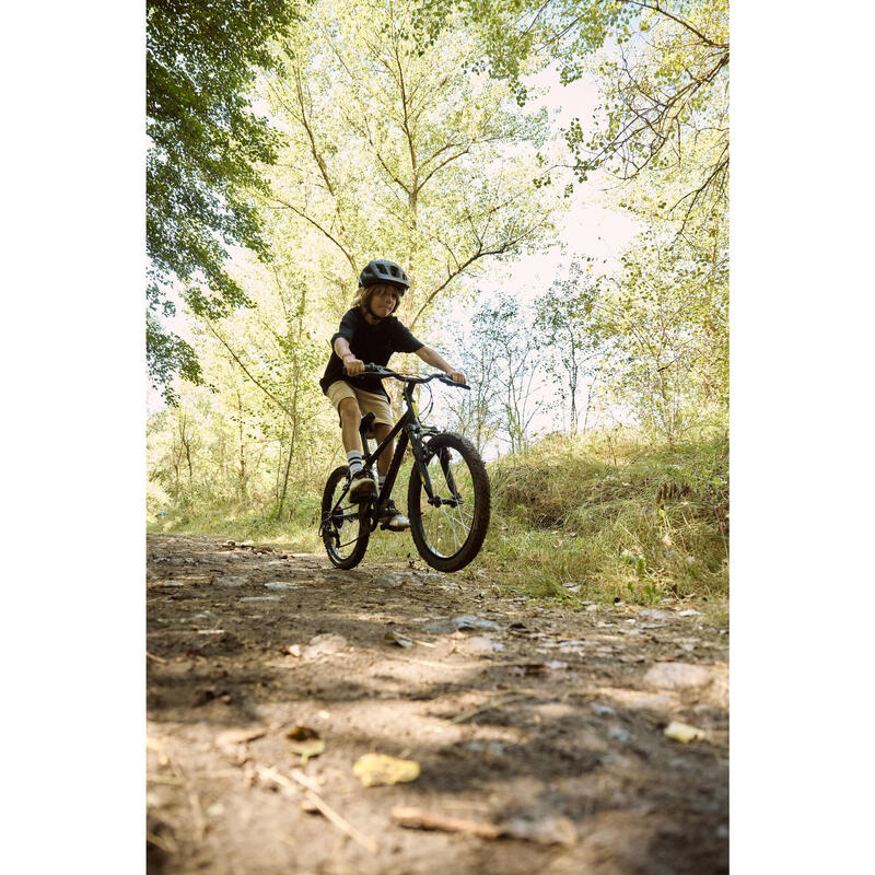 BICICLETA BTT ROCKRIDER EXPLORE 500 20 POLEGADAS CRIANÇA 6-9 Anos Preto