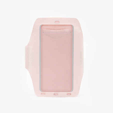KIPRUN Men's and Women's smartphone and big phone running armband - pink