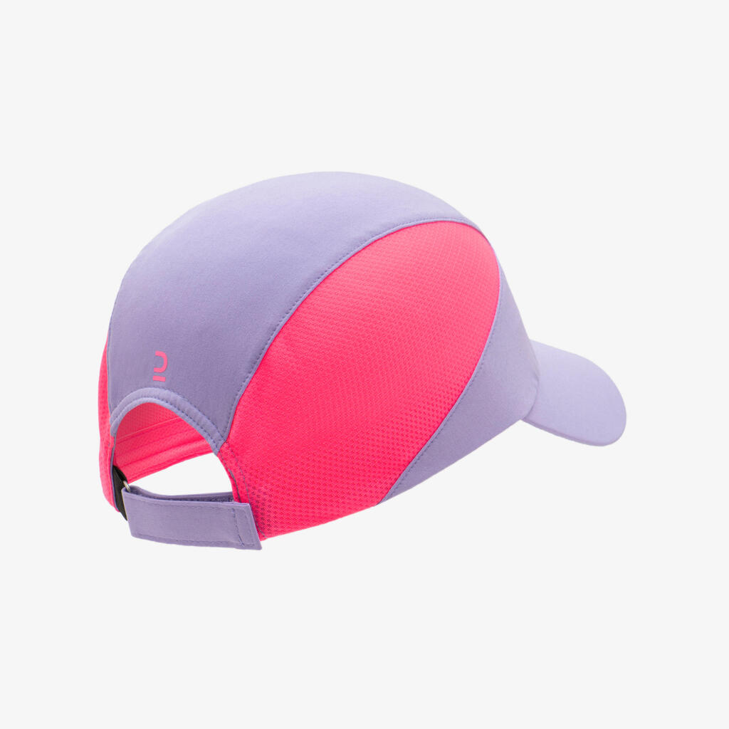 Casquette de running Enfant respirante - KIPRUN Run Dry violette Rose