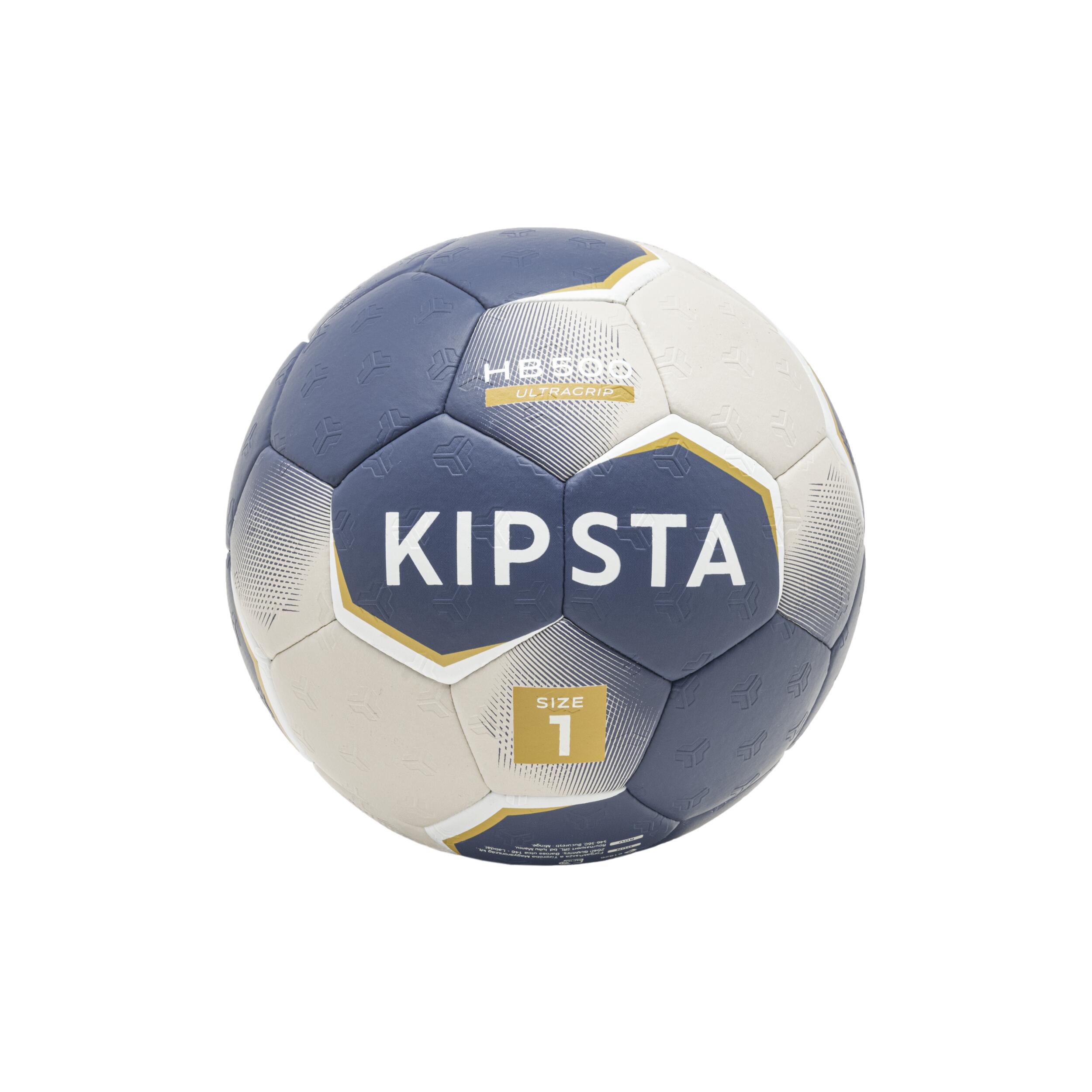 Ballon de handball taille 1 - hb500 hybride bleu/gris 6/12