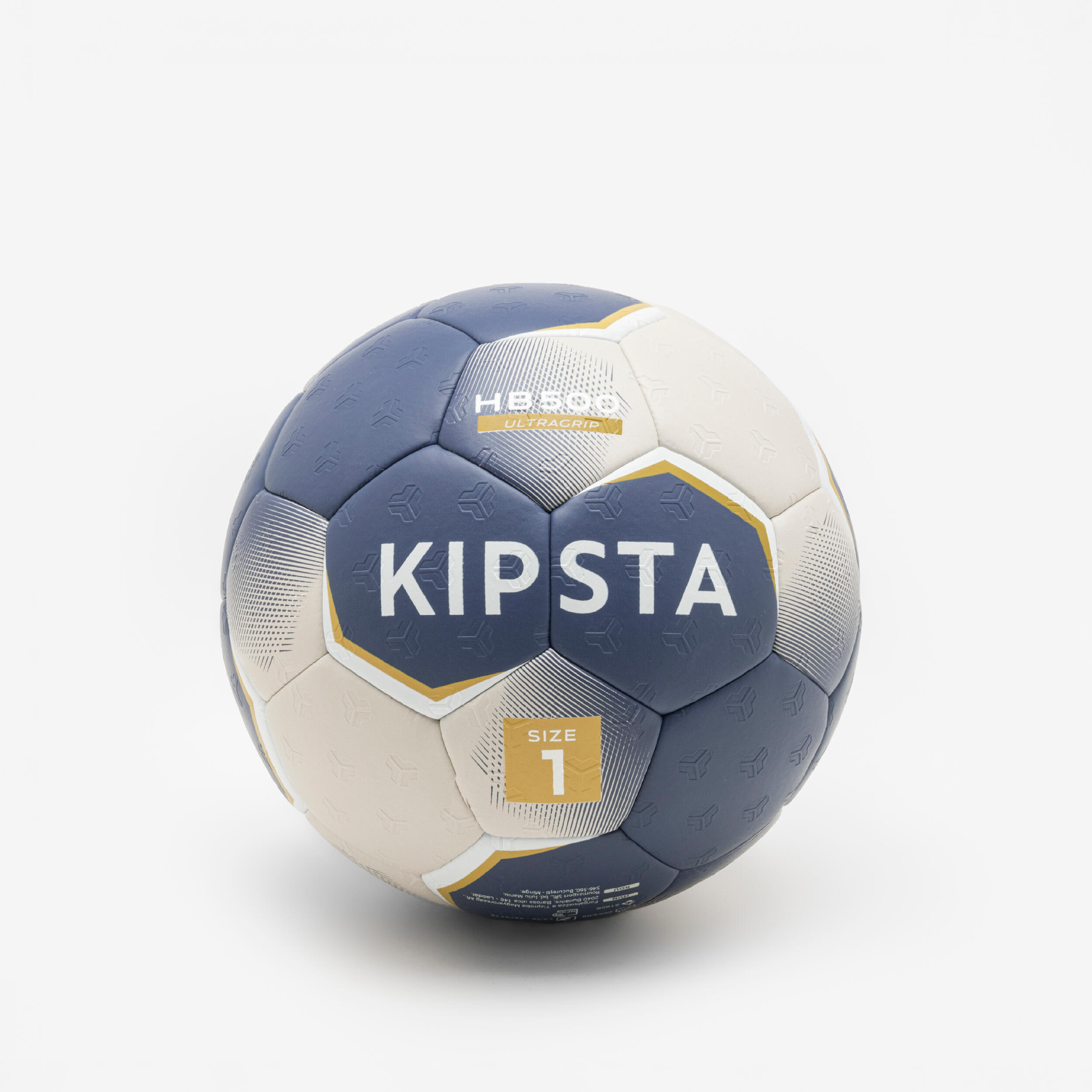 Bola de andebol hb500 hybrid tamanho 1 azul/cinzento