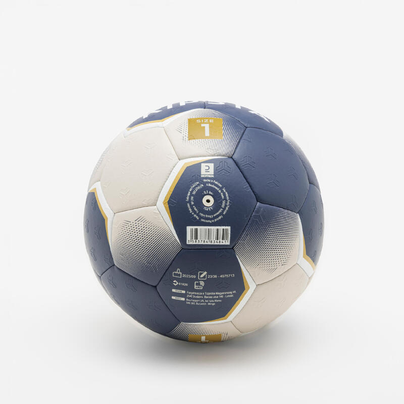 Handball Grösse 1 - HB500 Hybrid blau/grau 