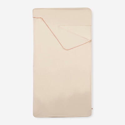 Schlafsack-Inlett Baumwolle beige