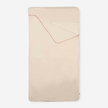 Schlafsack-Inlett Baumwolle - Confort beige