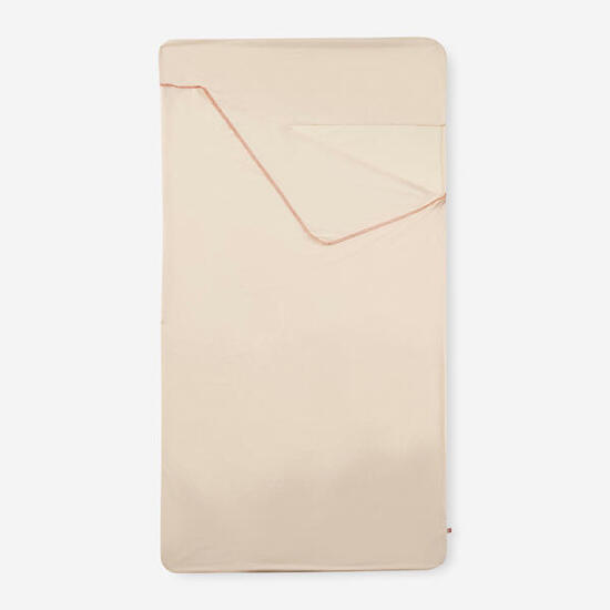 Schlafsack-Inlett Baumwolle - Confort beige