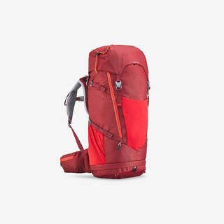 Kids’ comfortable and ventilated hiking backpack 40 + 10 L, MH900 - Red