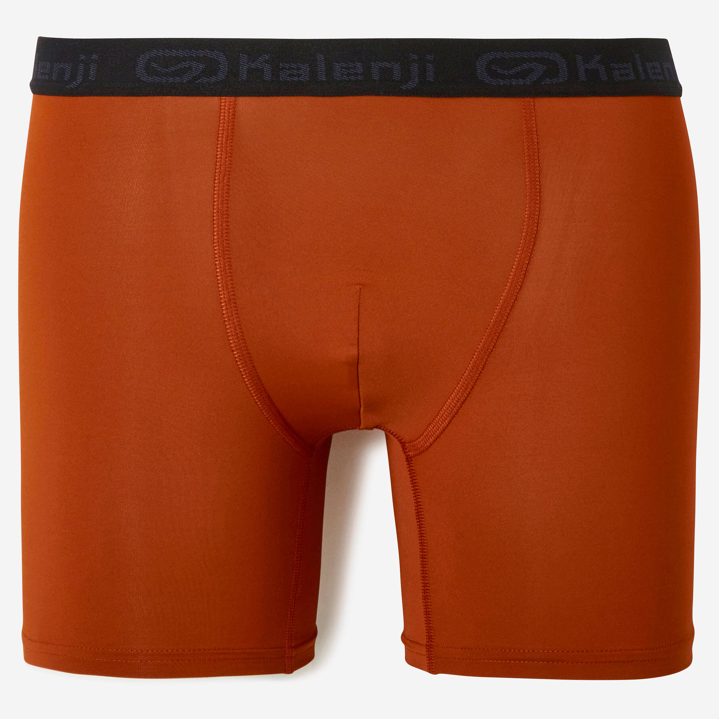 Men Breathable Running Boxers- Dark Sepia -  1