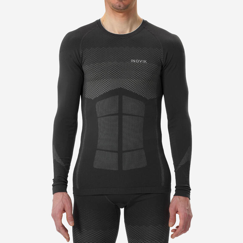 Thermoshirt voor langlaufen heren 900 zwart