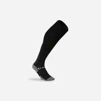 Kids' breathable football socks, black