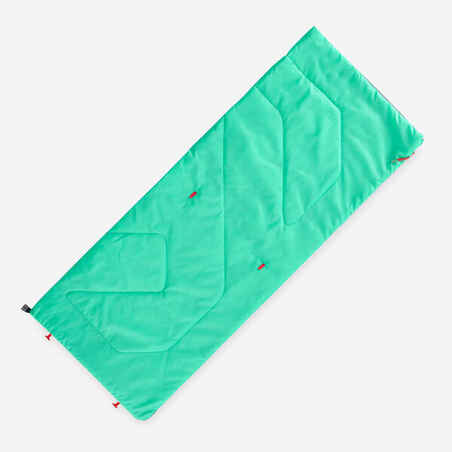 KIDS’ SLEEPING BAG MH100 20°C - TURQUOISE