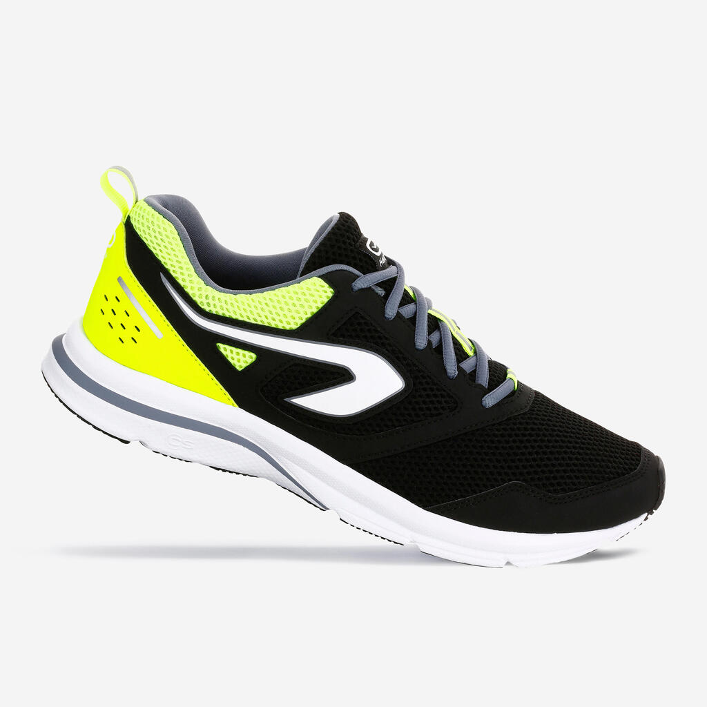 RUN ACTIVE MEN'S RUNNING SHOES - BLACK/ORANGE