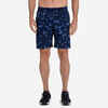 Fitness Shorts with Zip Pockets - Blue