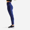 Women's Fitness Leggings with Phone Pocket - Navy Blue