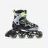 Kids Skating Shoes Inline Fit 3 Grey Yellow