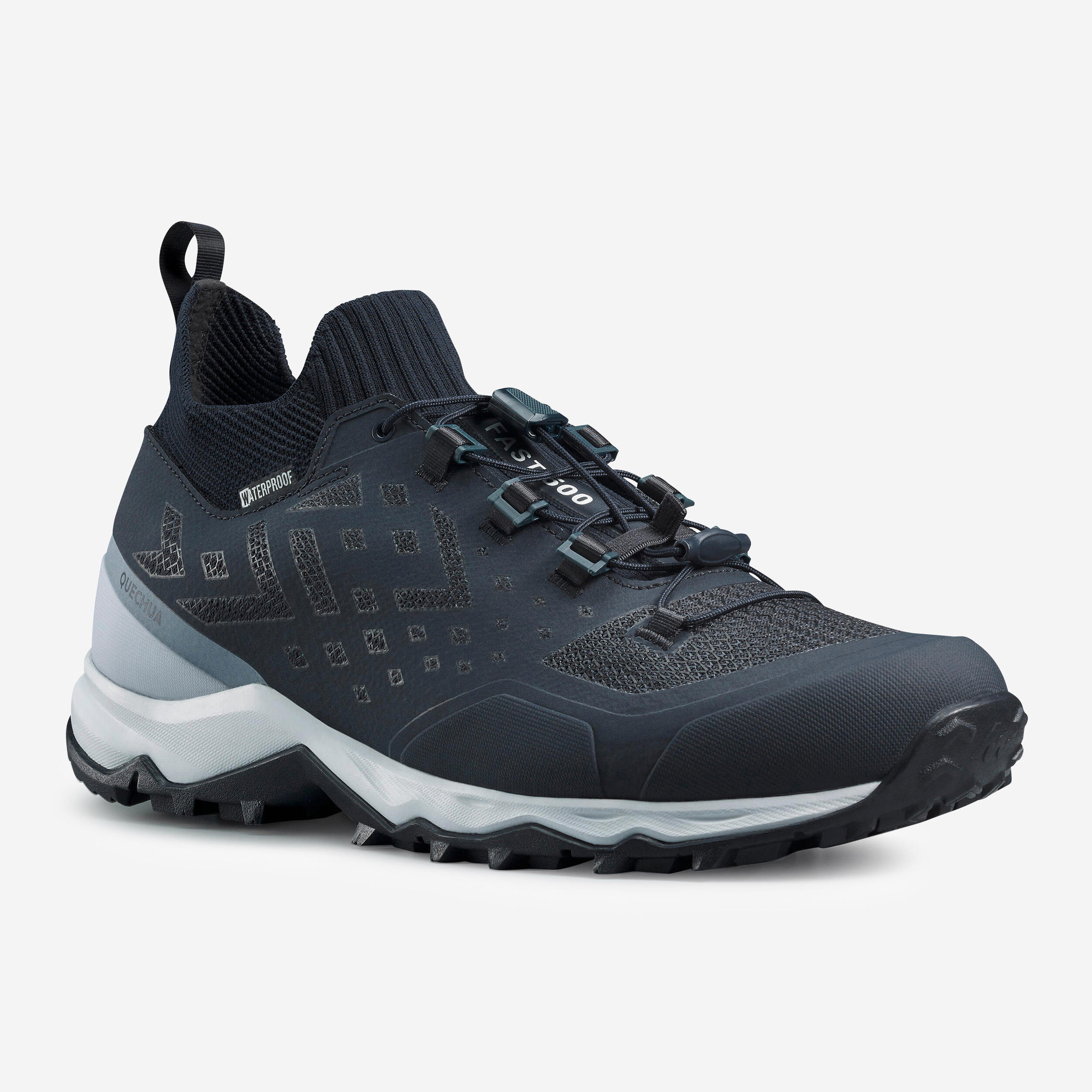 QUECHUA Sabatilles impermeables ultralleugeres de senderisme - FH500 home blau blanc