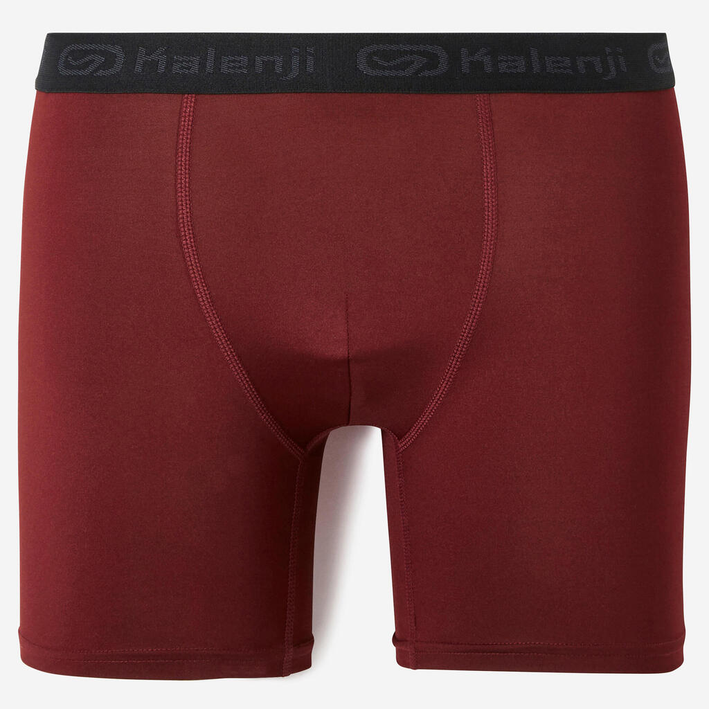 Funktionsunterhose Lauf-Boxershorts Herren atmungsaktiv Mikrofaser - ocker