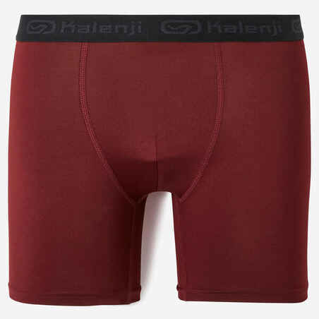 Men's Breathable microfibre boxers - Burgundy