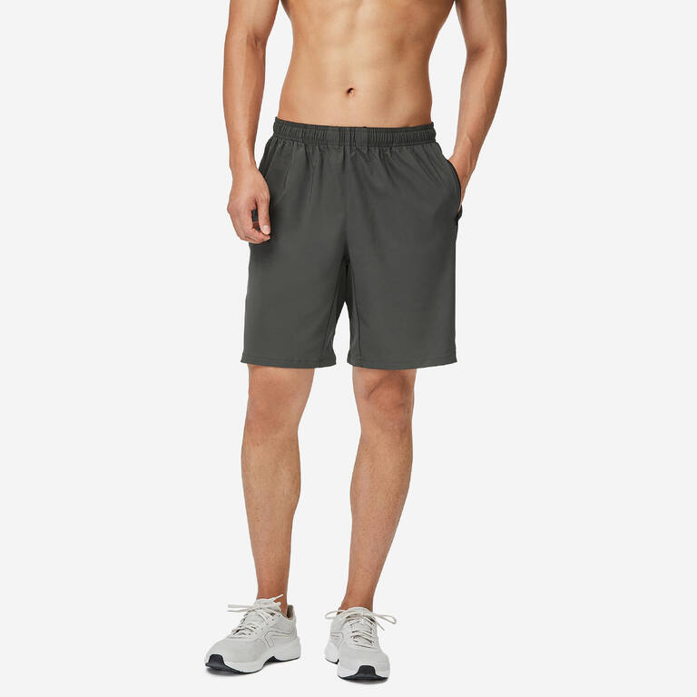 Men's Zip Pocket Breathable Essential Fitness Shorts - Black