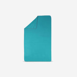 Microvezel handdoek blauw maat L 80 x 130 cm