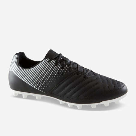 Chaussure de football adulte terrains secs Agility 100 AG/FG adulte noir