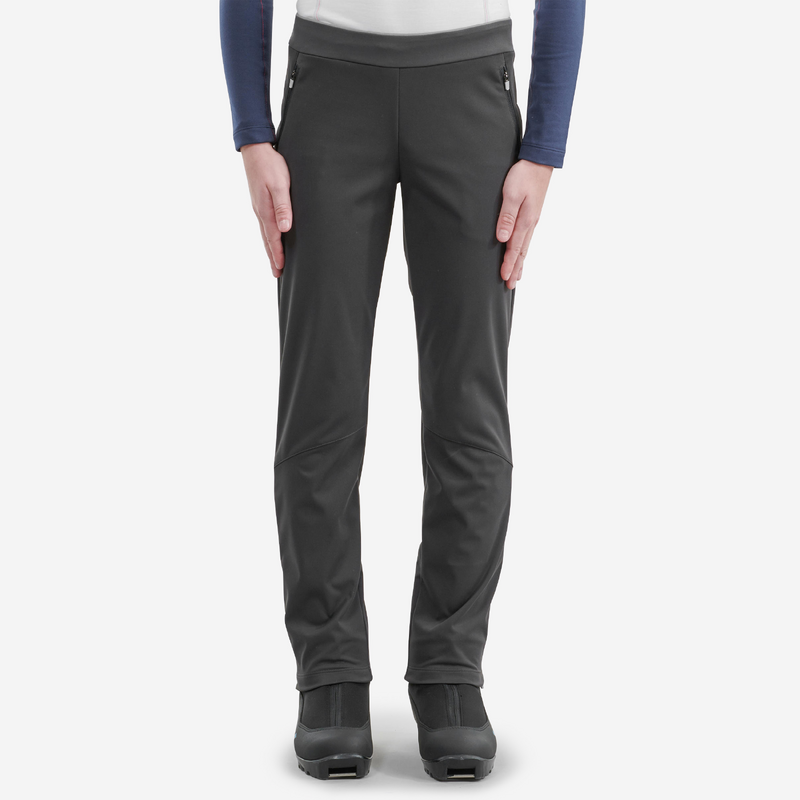 Pantalon ski de fond noir XC S PANT 500 ENFANT pour les clubs et collectivites Decathlon Pro