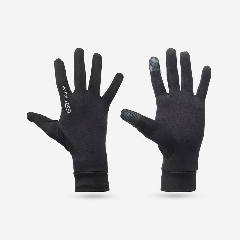 GANTS TACTILES RUNNING 100 NOIR