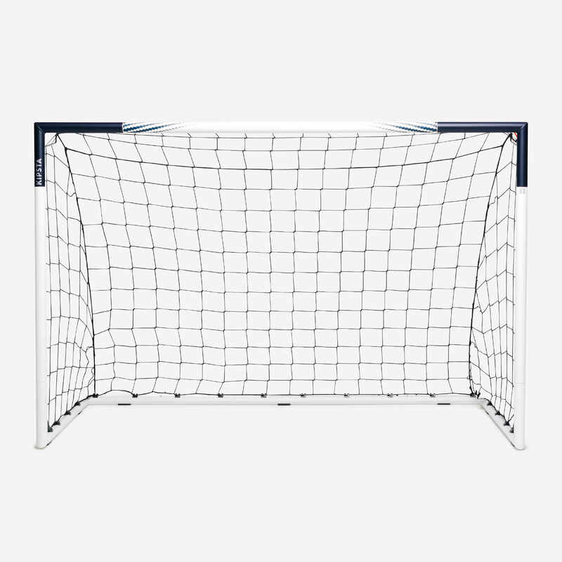 Medium movable steel football goal, ultramarine