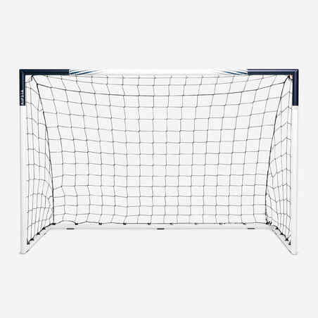 Medium movable steel football goal, ultramarine