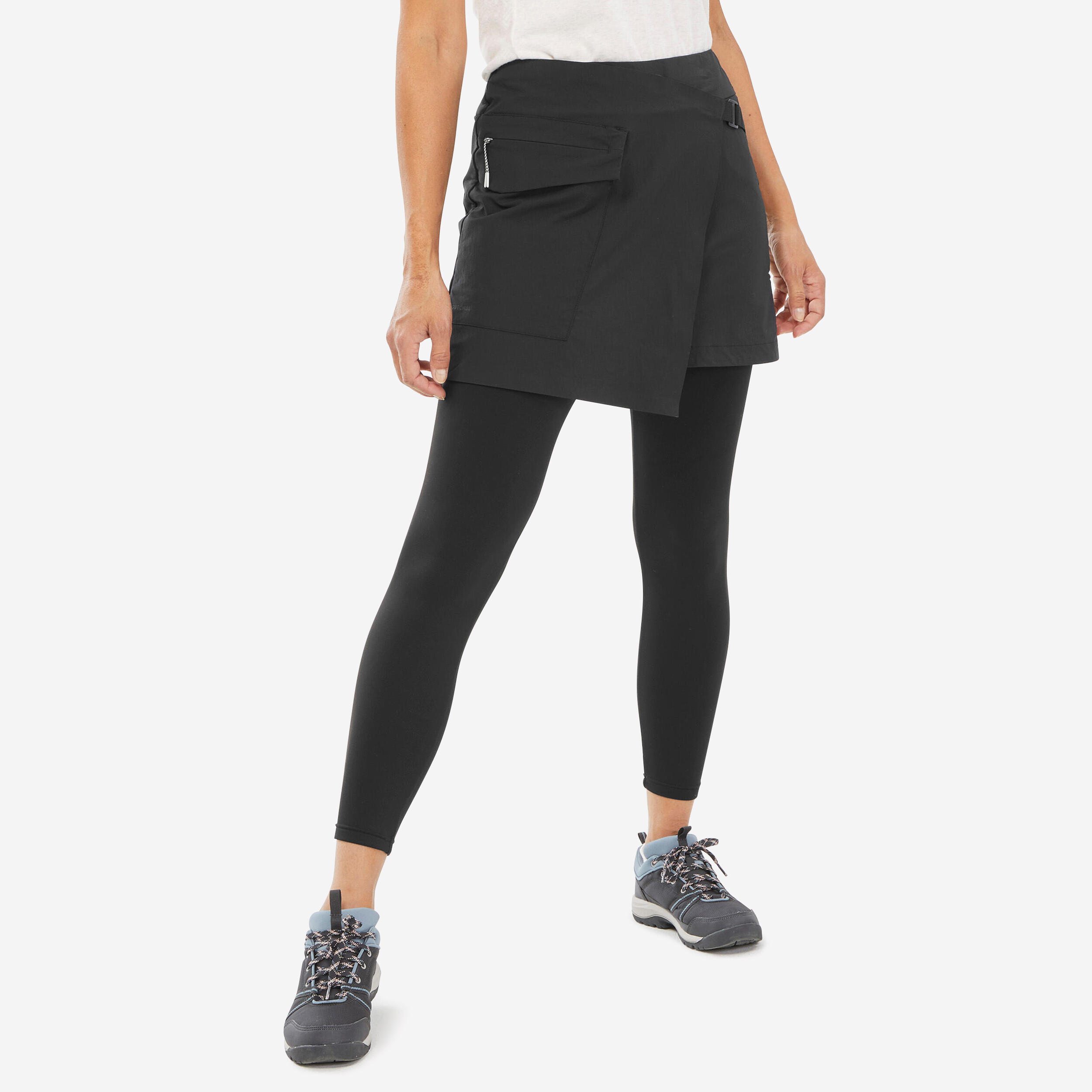 Quechua - Jupe-legging De Randonnée - Nh500 - Femme - Jupe Legging - Randonnees Et Trekking Femme - Noir - 40m - Decathlon