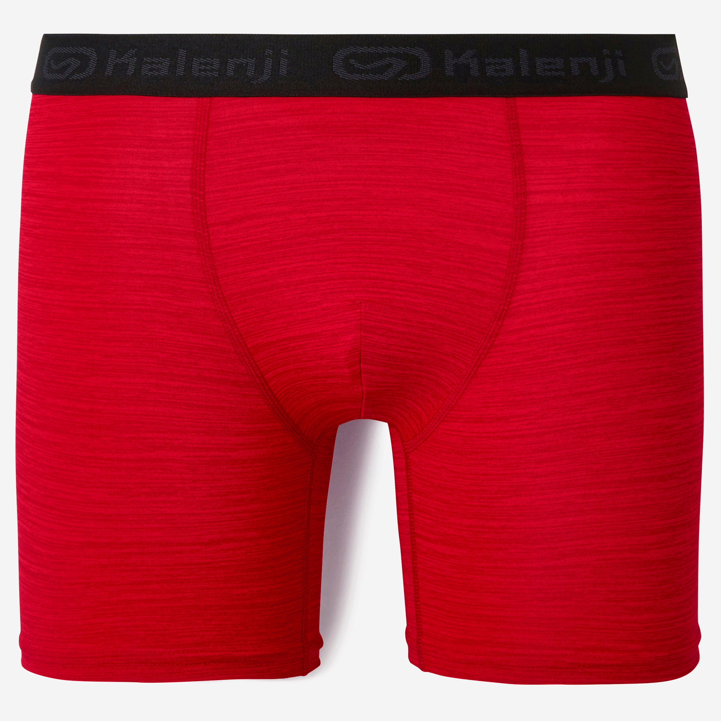 KALENJI Men's Breathable microfibre boxers - Red