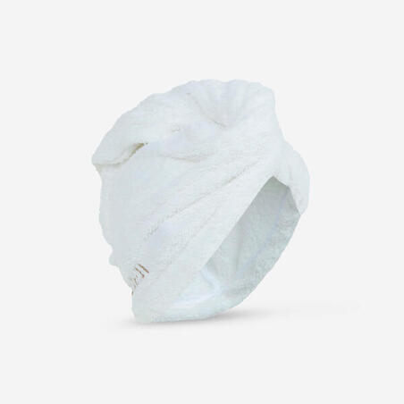 Beli peškir za kosu od mikrovlakana