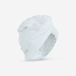 Soft Microfibre Hair Towel white