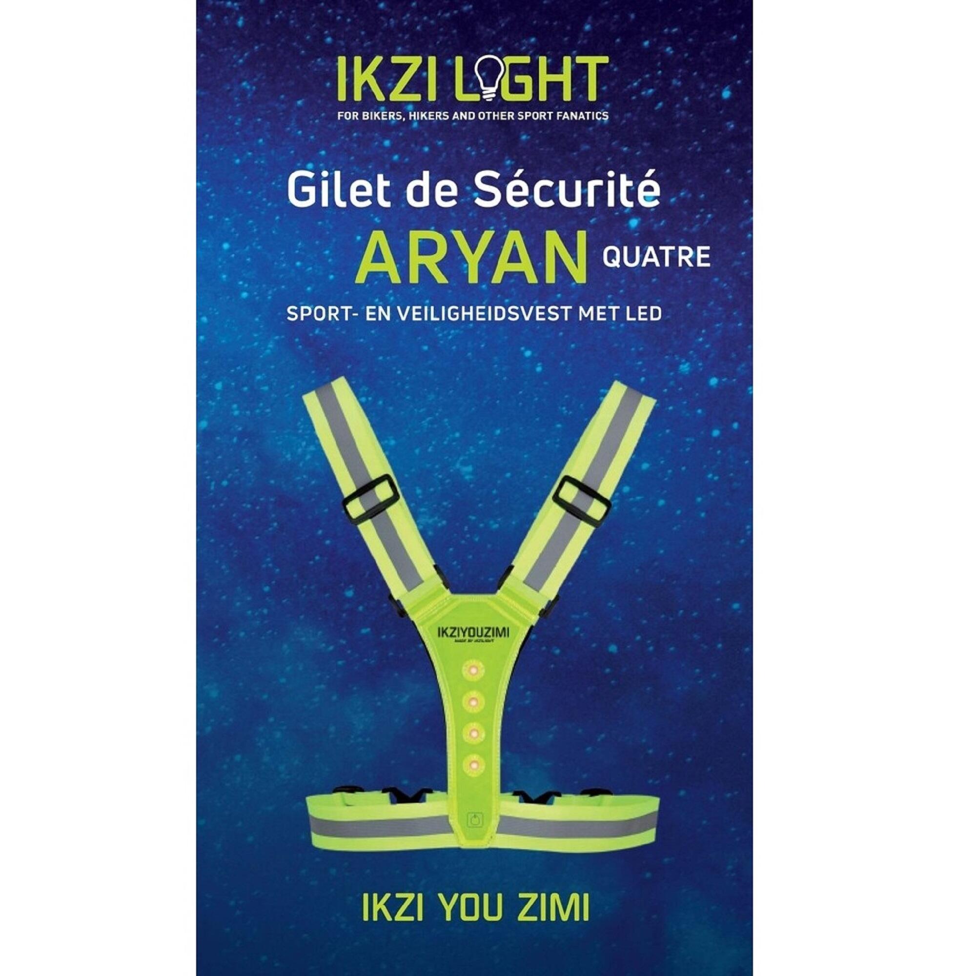 Reflectiehesje met led-verlichting voor en achter 2/2
