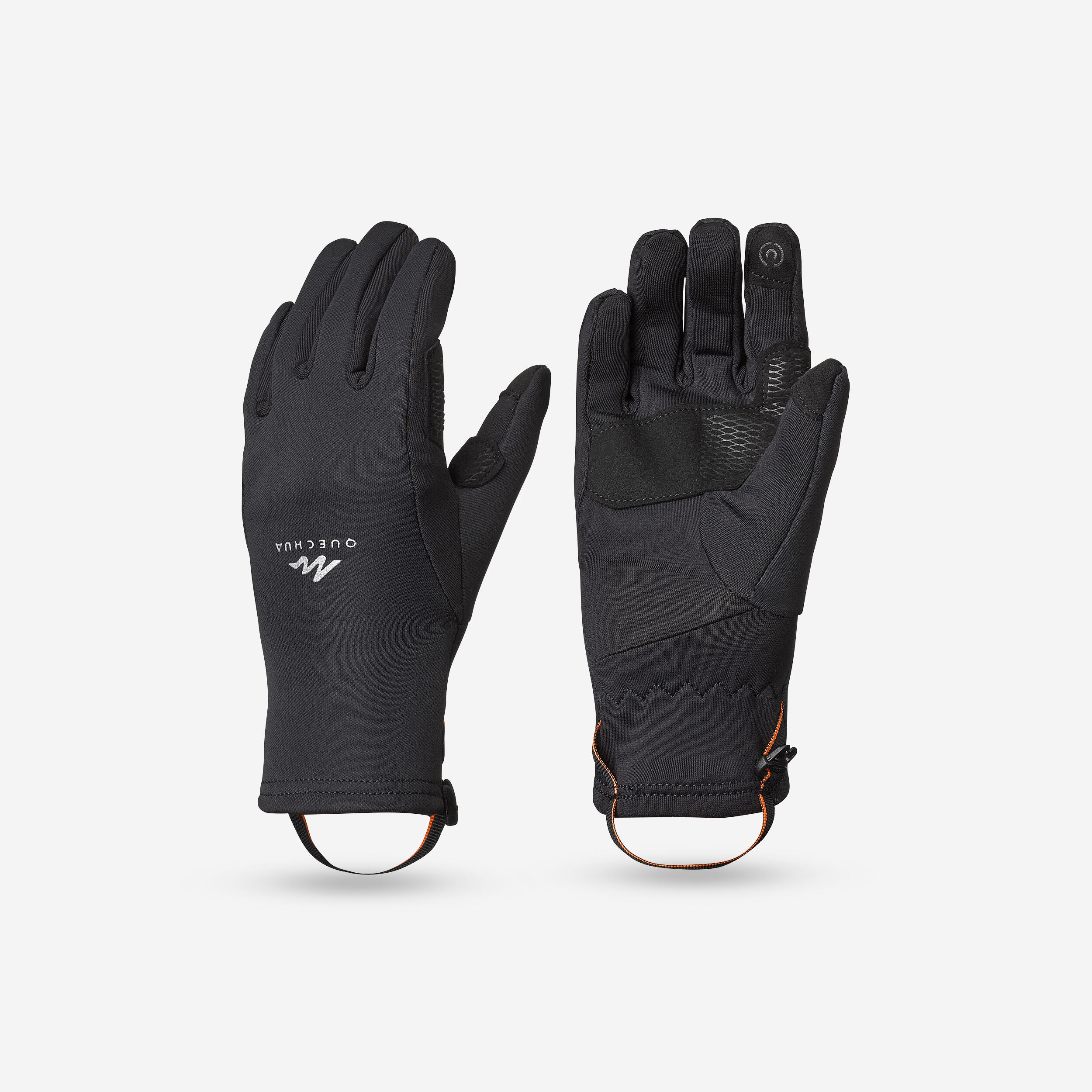 QUECHUA Detské dotykové turistické rukavice SH500 Mountain strečové 6-14 rokov 14