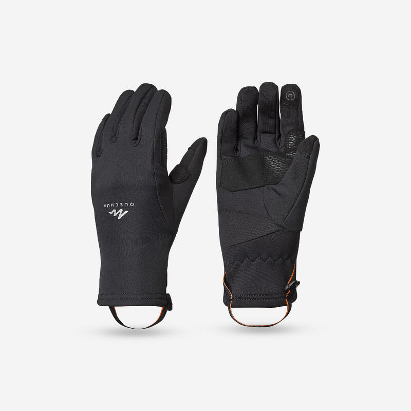 Kids’ Touchscreen-compatible Hiking Gloves SH500 Mountain Stretch 6-14 Years