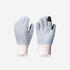 Kids’ fleece gloves, 6-14 years  HIKE500 - Grey