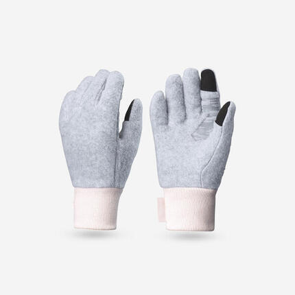 Gants polaires enfant 6-14 ans, HIKE500 gris