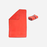 Microfibre Pool Towel Size XL 110 x 175 cm - Dark Orange