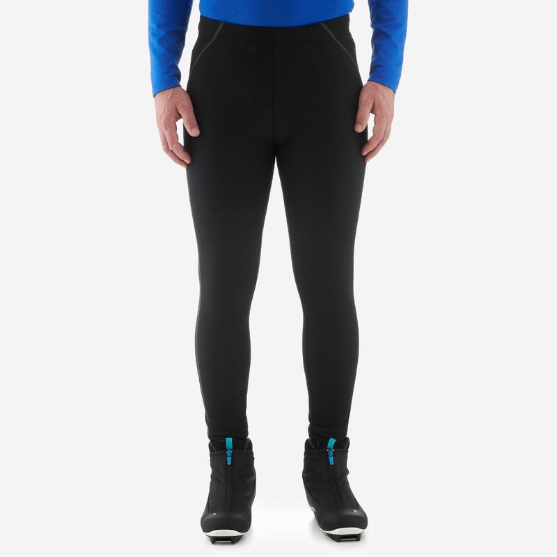 Collant chaud de ski de fond noir XC S TIGHT 100 homme