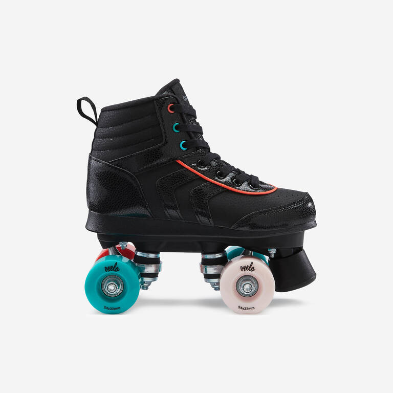 Kids' Roller Skates Quad 100 - Black