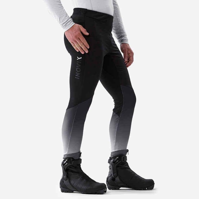 MEN'S CROSS-COUNTRY SKIING LEGGINGS 500 - BLACK