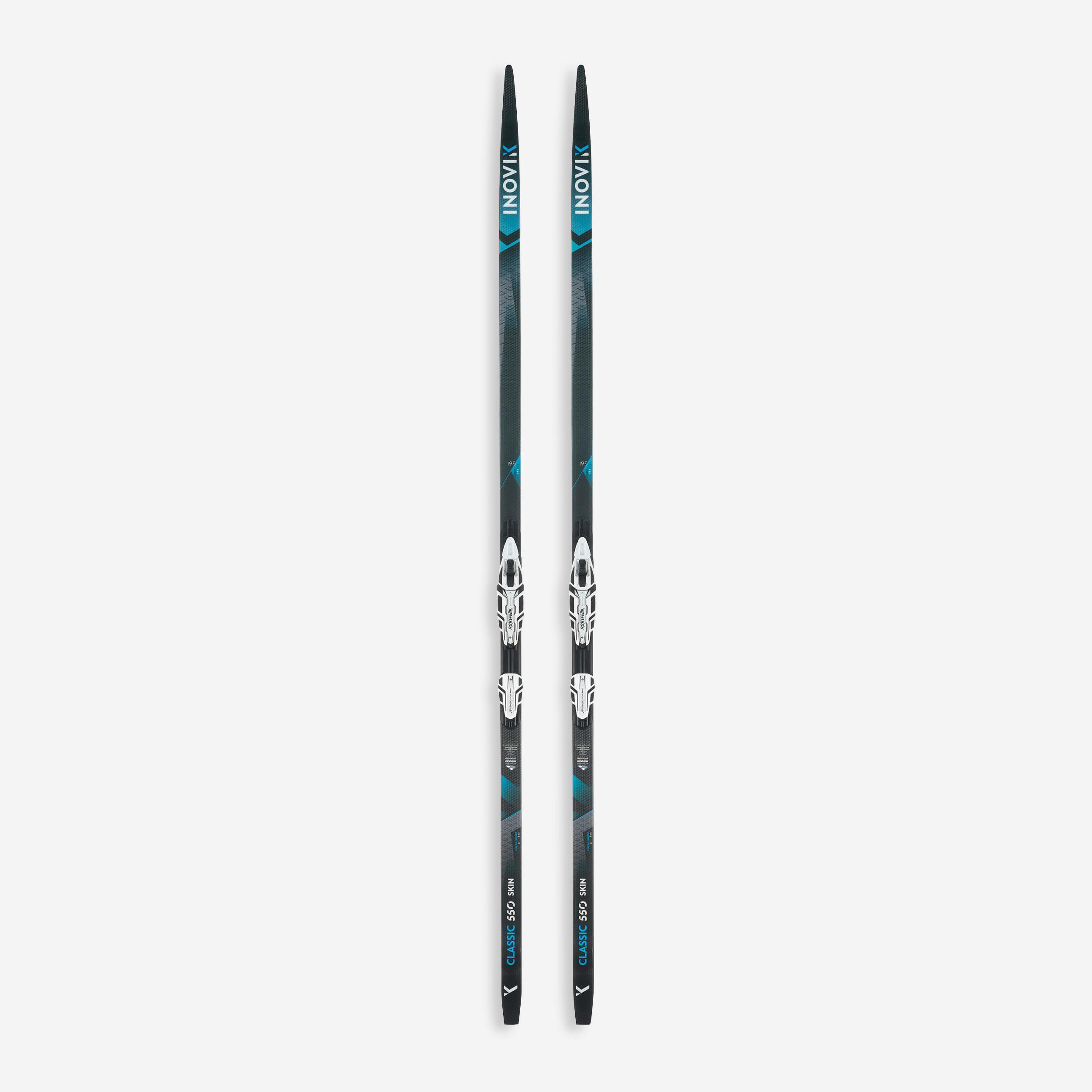 Narty biegowe do stylu klasycznego Inovik 550 Skin Camber Medium z wiązaniami