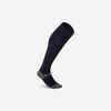 Kids' breathable football socks, navy