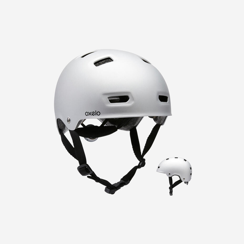 Skaterhelm MF 500 für Inliner Skateboard Scooter grau