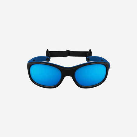 Črna in modra pohodniška očala MH K500 za otroke (4.kategorija)  
