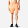 Shorts Herren Fitness Essential 120 atmungsaktiv Reissverschlusstaschen - orange 