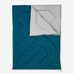 Sacco A Pelo Doppio King Size Victoper, Per 2 Adulti, In Flanella Nera, Impermeabile, 220x150 Cm, 4 Stagioni