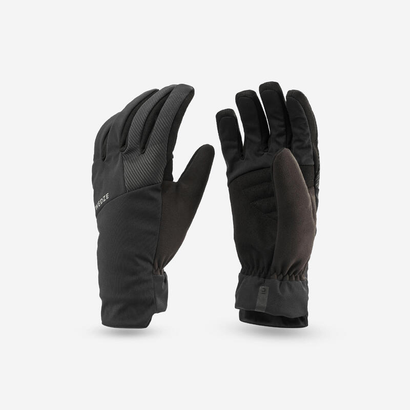 Guantes térmicos de esquí y nieve impermeables adulto Wedze 100 Negros