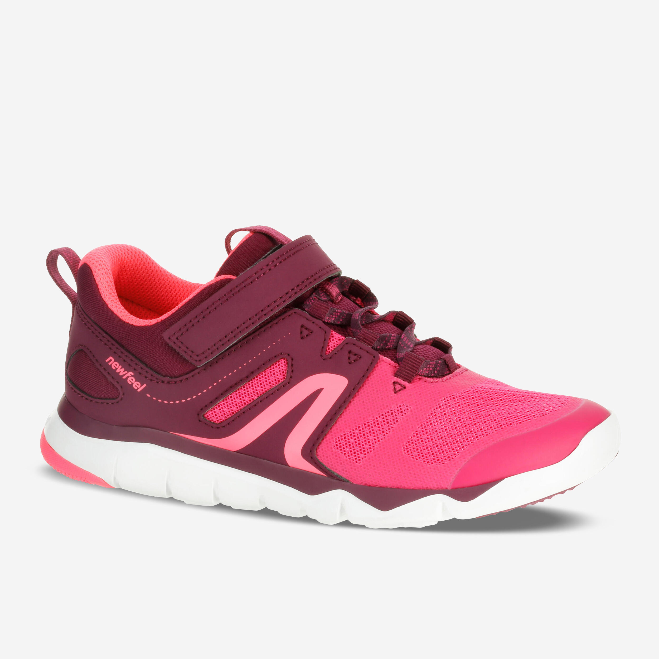 DECATHLON Scarpe da ginnastica bambino PW 540 flessibili e leggere rosa dal 28 al 39
