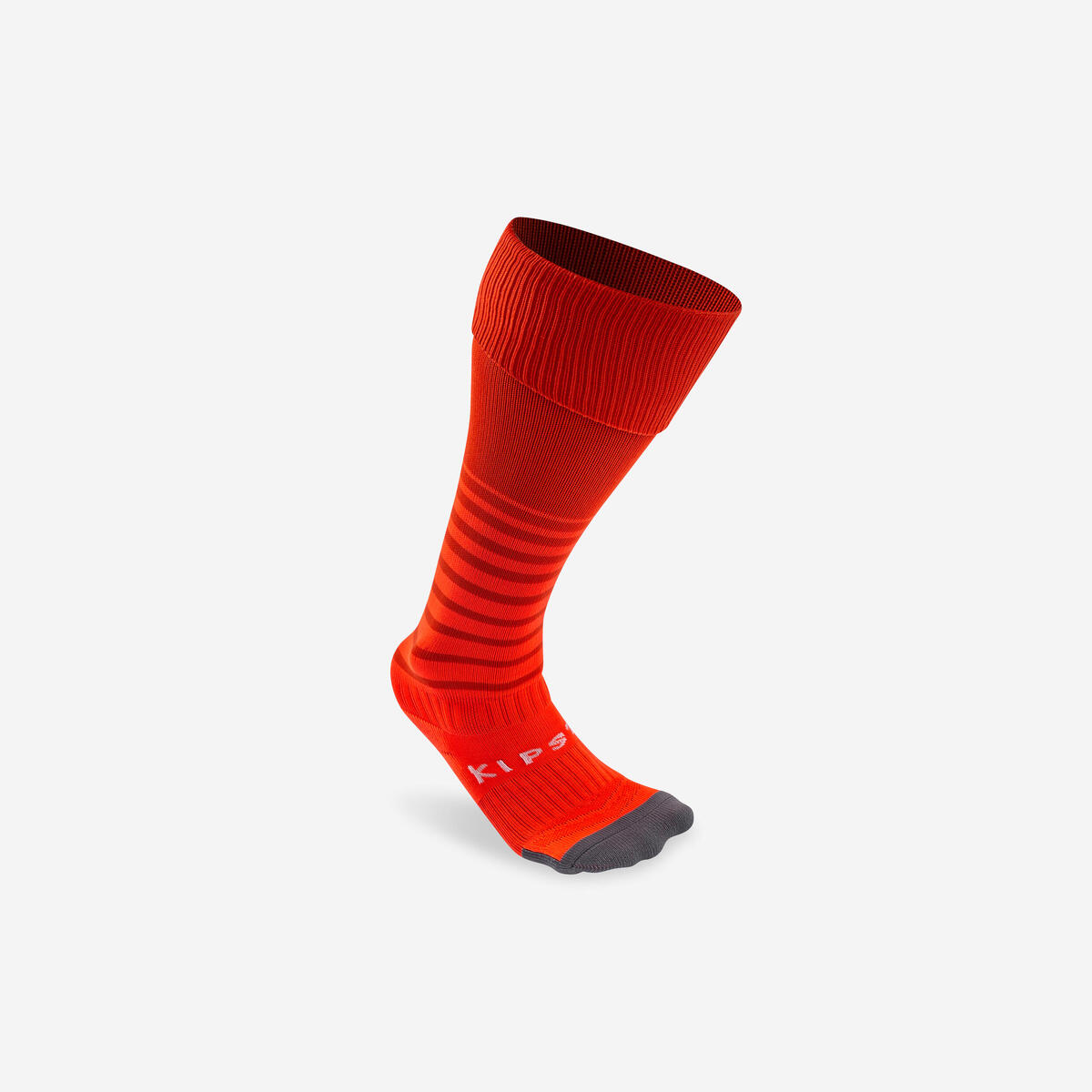 Chaussettes de football enfant viralto club jr rayées rouge